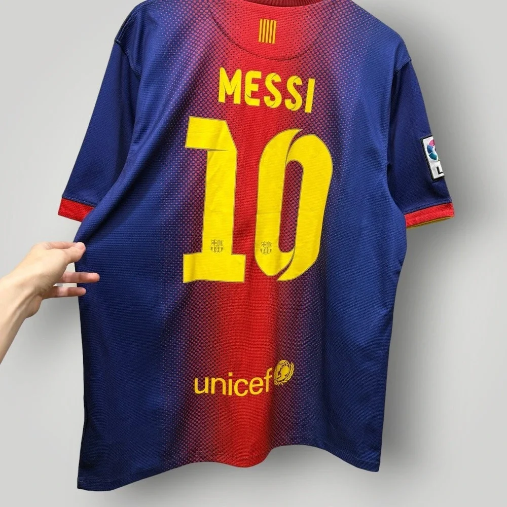 Nike FC Barcelona 2012-13 Messi 10 Home Jersey Mens XL Blue Red